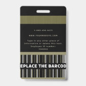 社員企業のロゴ名部署の写真 バッジ (Back)