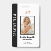 社員写真ロゴ ブラック バッジ (正面)