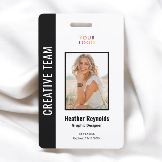 社員写真ロゴ ブラック バッジ