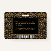 社員写真名ロゴバーコードホスピタル バッジ (裏面)