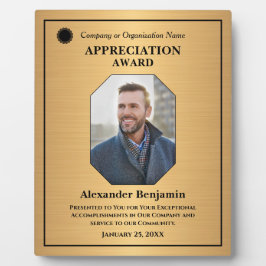 社員写真鑑賞金ゴールド賞カスタム受賞 フォトプラーク