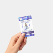 社員写真 バーコード ロゴ ID 業務 バッジ (手持ち)