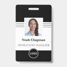 社員写真 企業ロゴ バーコードID