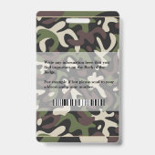 社員写真 名前 ロゴ バーコード 業務用 バッジ (裏面)