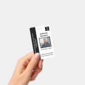 社員写真 名前 ロゴ ID カード バーコード カスタム バッジ (手持ち)