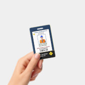 社員写真 名前 ID 識別カード カスタム バッジ (手持ち)