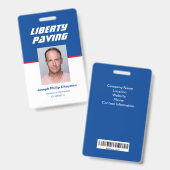 社員写真IDバッジ バッジ (正面＆裏面)