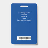 社員写真IDバッジ バッジ (裏面)