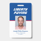 社員写真IDバッジ バッジ (正面)