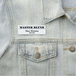 社員名バッチ マグネットまたはピンバックル 名札