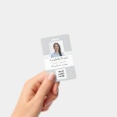 社員名写真セキュリティID バッジ (手持ち)