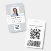 社員名写真セキュリティID バッジ (正面＆裏面)