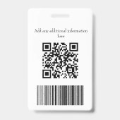 社員名写真セキュリティID バッジ (裏面)