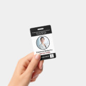 社員名 写真 ロゴ 記者証 カスタム ID バッジ (手持ち)