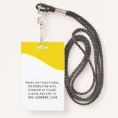 社員向けのラニャード付きIDバッジ バッジ (裏面ランヤード)