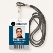 社員向けのラニャード付きIDバッジ バッジ (正面ランヤード)