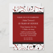 社員周年パーティー招待状 招待状 (裏面)