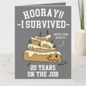 社員感謝の周年記念 カード (正面)