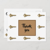 社員感謝鍵の成功に感謝 ポストカード (正面/裏面)