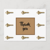 社員感謝鍵の成功に感謝 ポストカード (正面)