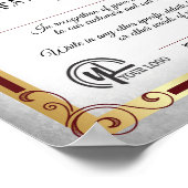 社員有志の感謝状 ポスター (角)