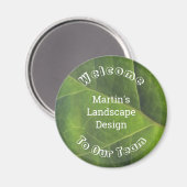 社員歓迎グリーンリーフフォトチームメンバー マグネット (正面/裏面)