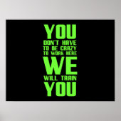 社員熱狂するへのおもしろい贈物 ポスター (正面)