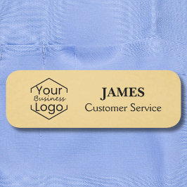 社員用マグネット安全ピン ゴールド カスタムロゴ 名札