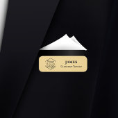 社員用マグネット安全ピン ゴールド カスタムロゴ 名札