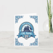 社員自感謝してい身の旅のお別れ サンキューカード (正面)