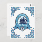 社員自感謝してい身の旅のお別れ ポストカード (正面/裏面)