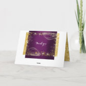 社員記念日パーソナライズされたの案内書 カード (裏面)