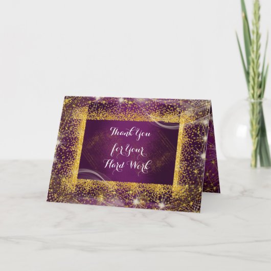 社員記念日パーソナライズされたの案内書 カード (正面)