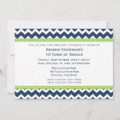 社員記念日ランチョン招待状ライム 招待状 (裏面)