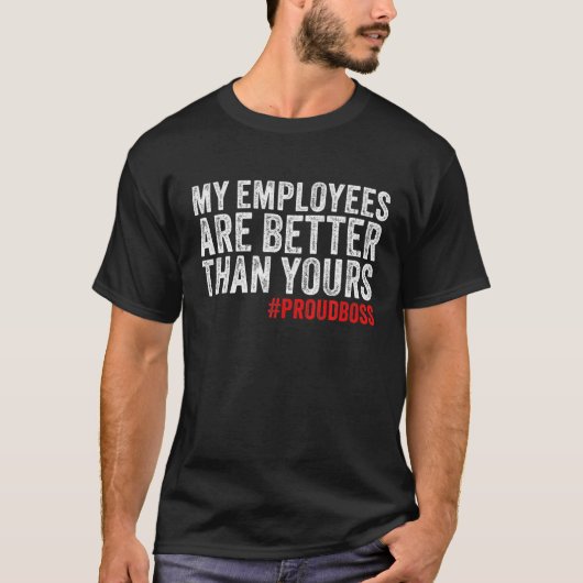 社員評価おもしろいボスヴィンテージ Tシャツ (正面)