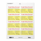 社員認定審査会素晴らしチェックリスト賞 ラベル (フルシート)