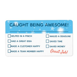 社員認定審査会素晴らしチェックリスト賞 ラベル