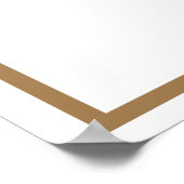 社員認定賞ロゴのパーソナライズ ポスター (角)