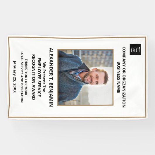 社員認定賞ロゴのパーソナライズ 横断幕 (横)