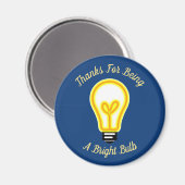 社員認識明るい電球ありがとう マグネット (正面/裏面)
