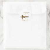 社員認識金ゴールドシルバー鍵プロフェッショナル ラウンドシール (バッグ)