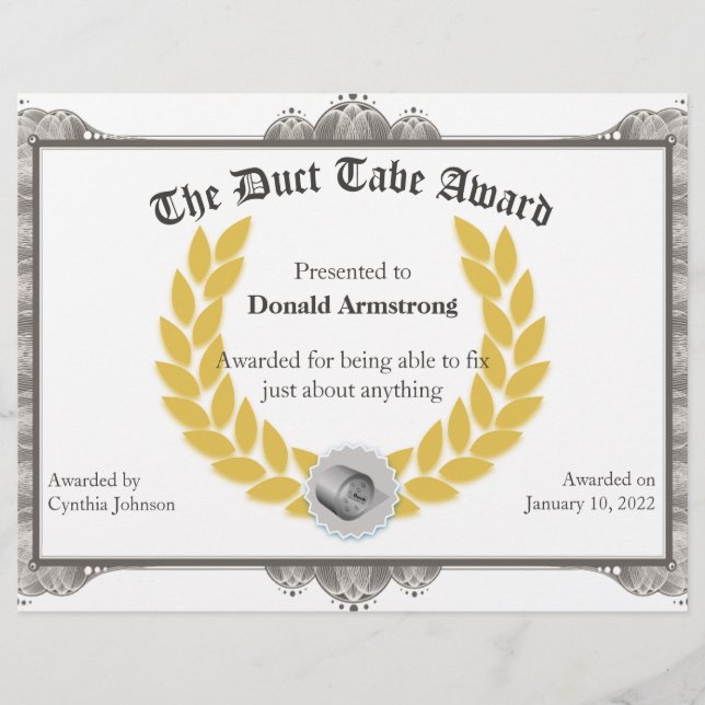 社員賞おもしろい- Duct Tape (正面)