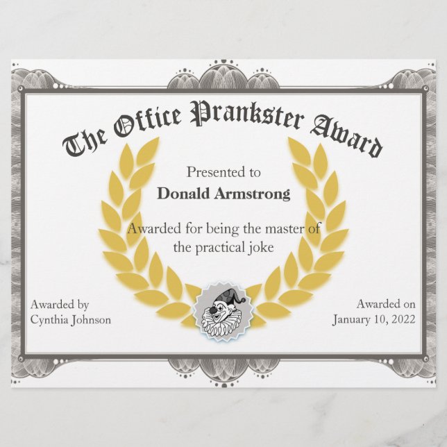 社員賞おもしろい- Practical Joycle (正面)