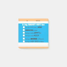 社員賞の受賞を叫ぶ ポストイット