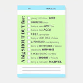 社員賞の受賞を叫ぶ ポストイット (正面)