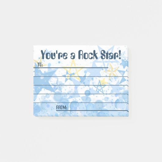 社員賞を受賞したロックスター ポストイット (正面)