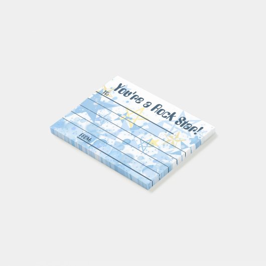 社員賞を受賞したロックスター ポストイット (アングル)