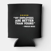 社員賞味日 – ボスおもしろいの日贈り物 缶クーラー (正面)