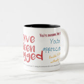 社員賞状の表示 ツートーンマグカップ (正面右)