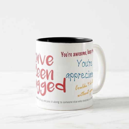 社員賞状の表示 ツートーンマグカップ (正面右)